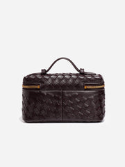 Woven PU Leather Box Bag