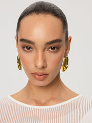 Oversized Irregular Shaped Drop Earrings