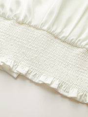 Collared Twisted Front Long Sleeve Shirt