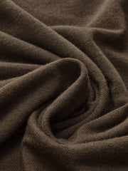 Ruched Cross-Front Long-Sleeve Blouse