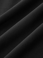 Lace Paneled Collared Long Sleeve Midi Dress