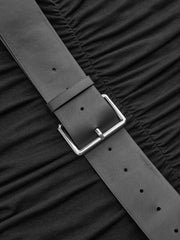 Belt-Decor Sleeveless Ruched Maxi Dress