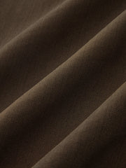 Metal Side Button Long Sleeve Midi Dress