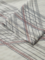 Striped Semi-Sheer Long Sleeve Blouse