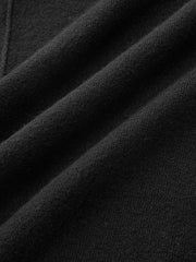 Contrast Pleated Cuff Mock Neck Sweater