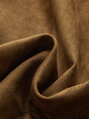 Metal Button Suede Effect Vest