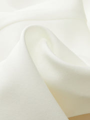 Contrast Bow Asymmetrical Wide-Leg Pants