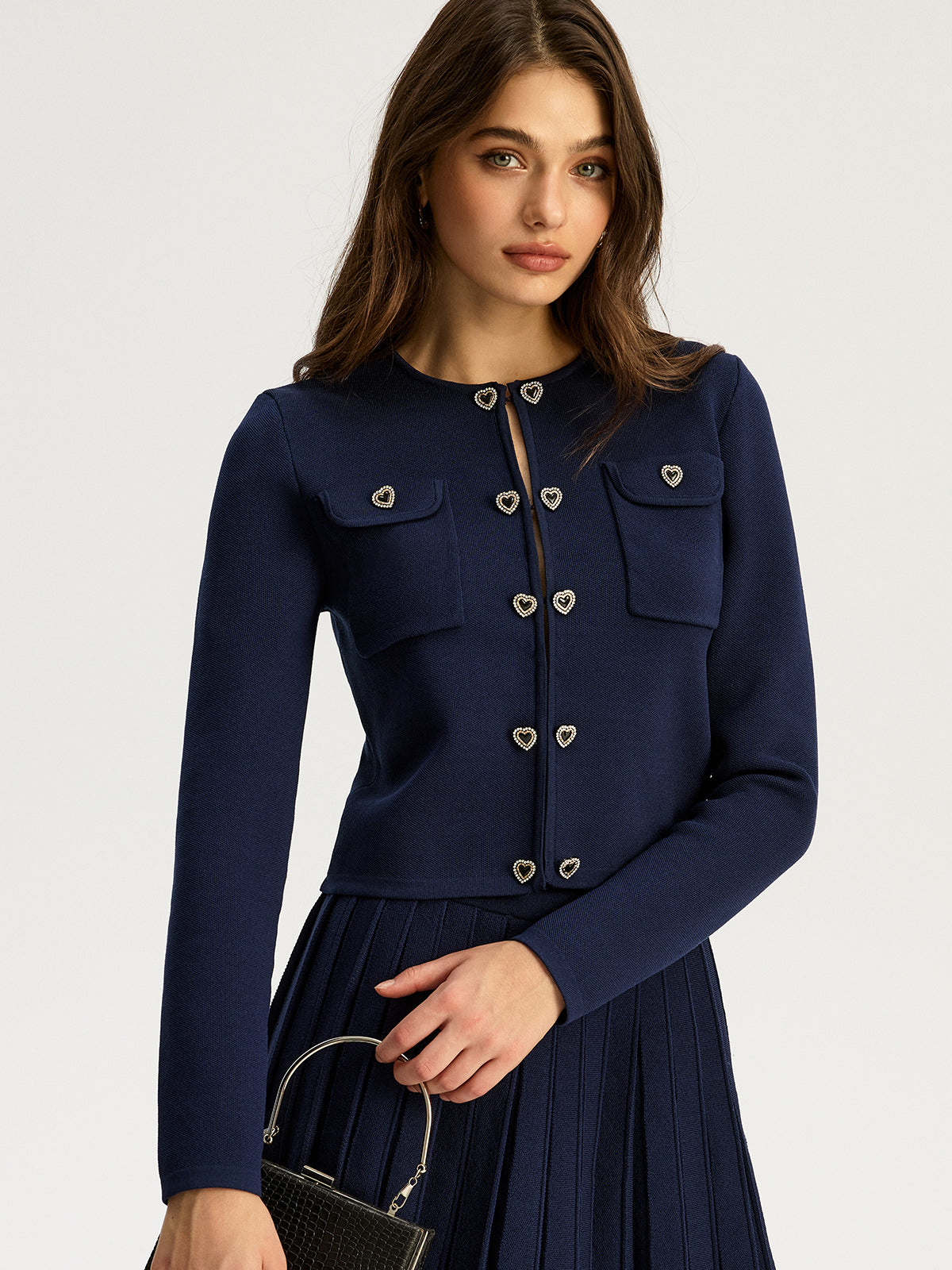 Heart Pair Button Cardigan