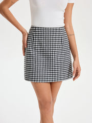Checkered Mini Skirt