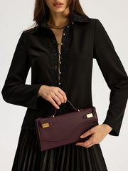 PU Leather Top-Handle Bag