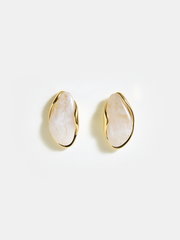 Marble Resin Stud Earrings