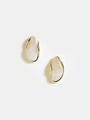 Marble Resin Stud Earrings