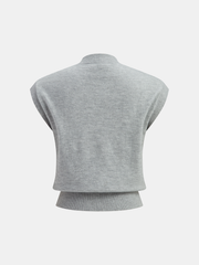 Bow Detail Knitted Vest