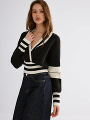 Striped Casual Knitted Sweater