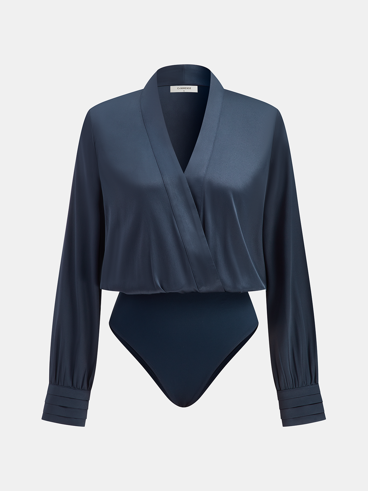 Satin V-neck Bodysuit