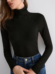 Bra Free Soft Line Open Back Long Sleeve Shirt