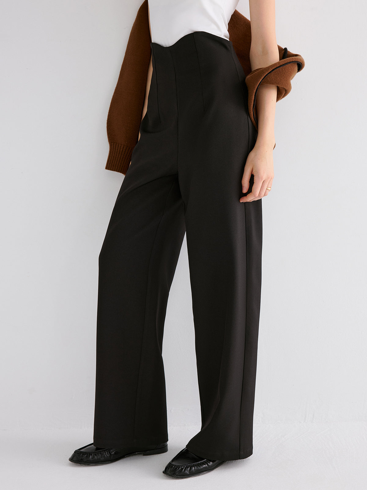 High-Waisted Wide-Leg Pants