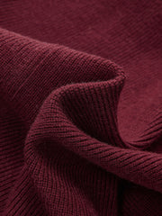 Bow Buckle Peplum Knit Cardigan