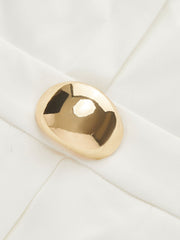 Pleated Strapless Maxi Dress with Detachable Strap