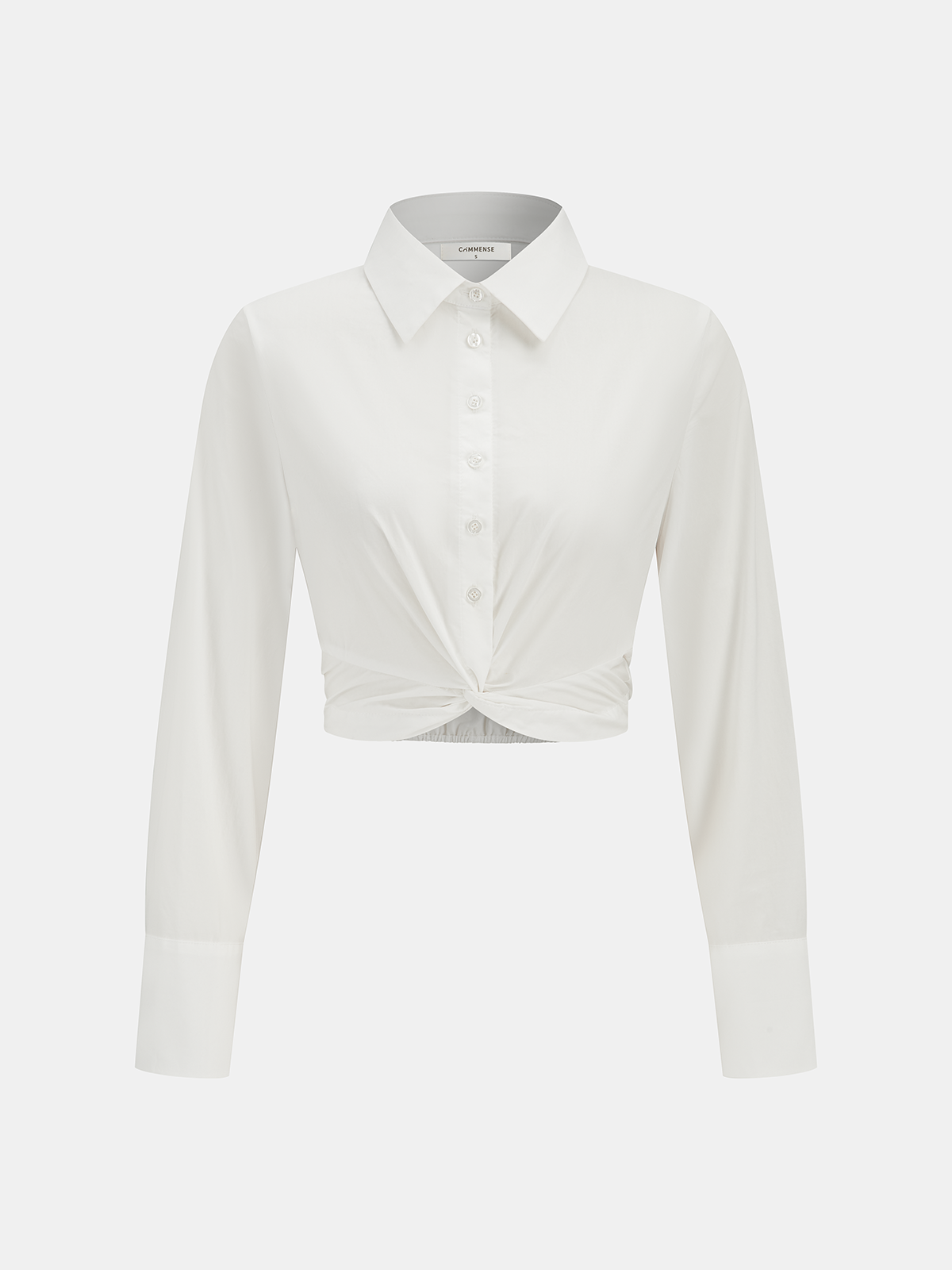 Cotton Twisted Cropped Shirt