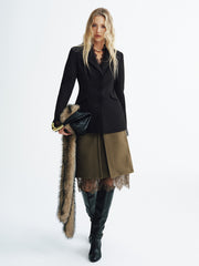 Lace Detail Fitted Blazer