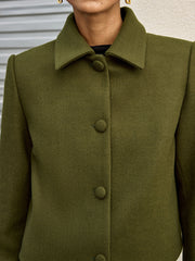 Collared Button Front Jacket