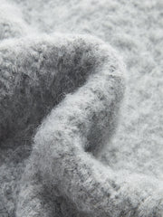 Metal Button Wool-Blend Sweater