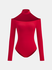 Bra-Free Off-Shoulder Choker Bodysuit