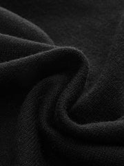 Contrast Trim Metal Button Wool-Blend Cardigan