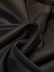 Sheer Mesh Ruched Long Sleeve Bodysuit