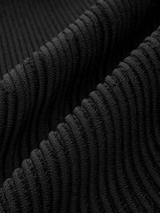 Metal Detail Cut-Out Ribbed Knit Maxi Dress