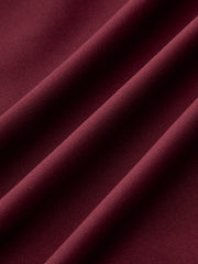 Faux Leather Panel Ruched Midi Skirt