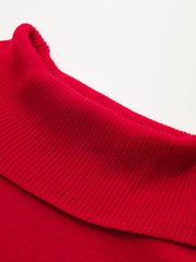 Turtleneck Sleeveless Knit Vest