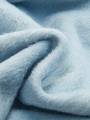 Double-Breasted Fuzzy Blazer