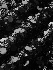 Satin Panel Sequin Cami Mini Dress