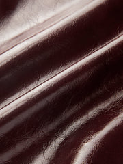 Belted Faux Leather Mini Skirt