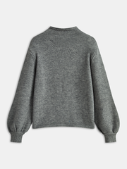 Floral Appliqué Knit Sweater