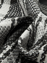 Checked Plaid Circle Linked Mini Skirt