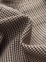 Houndstooth Mini Skirt with Double Belt