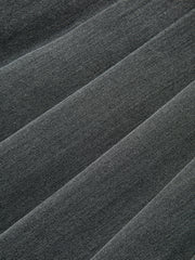 Mid-Waist Pleated Belted Skort