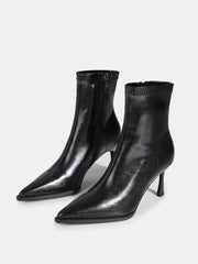 Pointed Toe Kitten Heel Ankle Boots