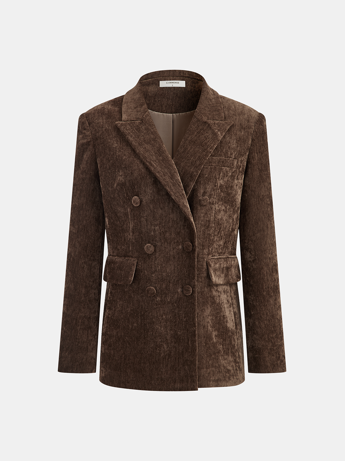 Double Breasted Velvet Blazer