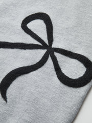 Bow Detail Cap Sleeve Knitted Vest