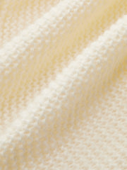 V-Neck Long-Sleeve Cropped Sweater