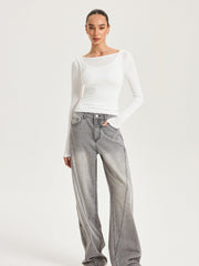 2 in 1 Long-Sleeve Top