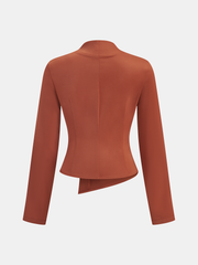 V-Neck Asymmetric Blouse