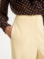 High-Waist Corduroy Wide-Leg Pants