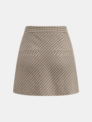 Checked Mini Skirt