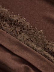 Crisscross Strap Lace-Back Mermaid Maxi Dress