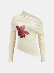 Floral Print Top and Detachable Skirt Set